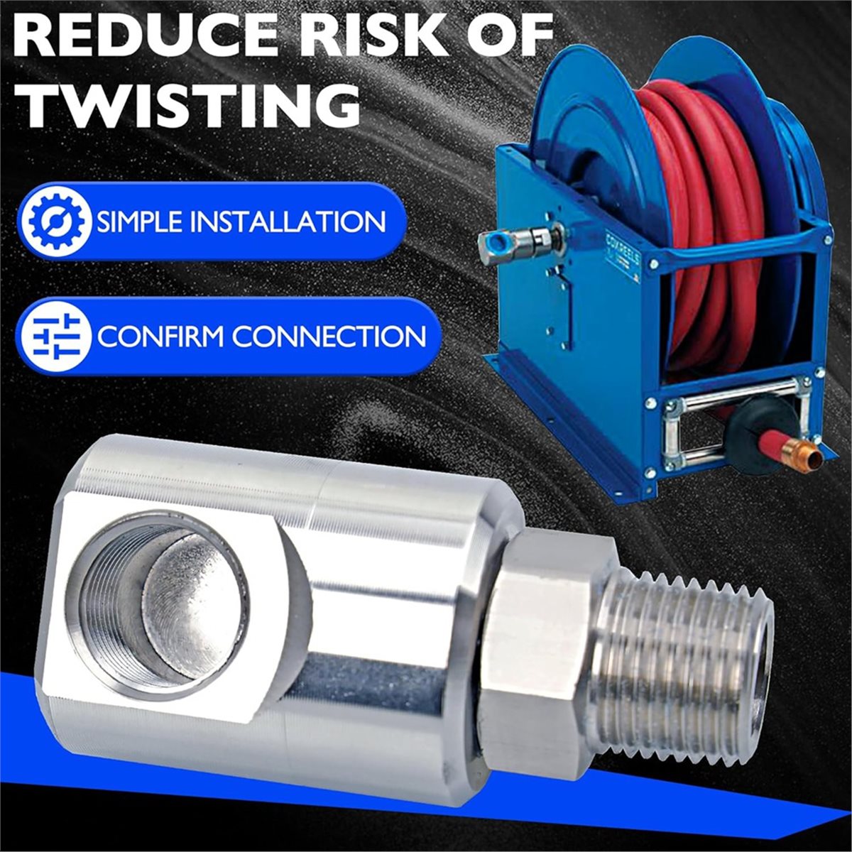 Reel Grease - A45I 1/2 Inch MXF Hose Reel