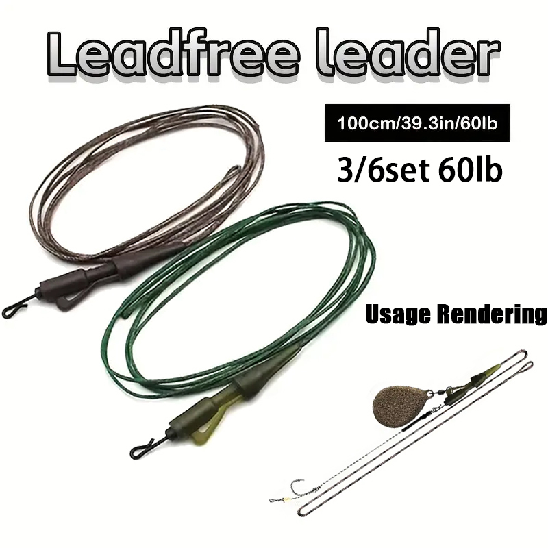 Baitcasting Reel - 3/6pc CarpCarp Fishing Line Ready Tied