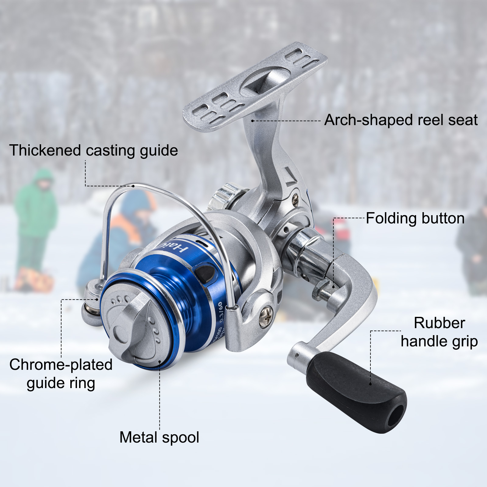 Goture New Ice Fishing Reels W - Ice Fishing Reel ulasan dan harga