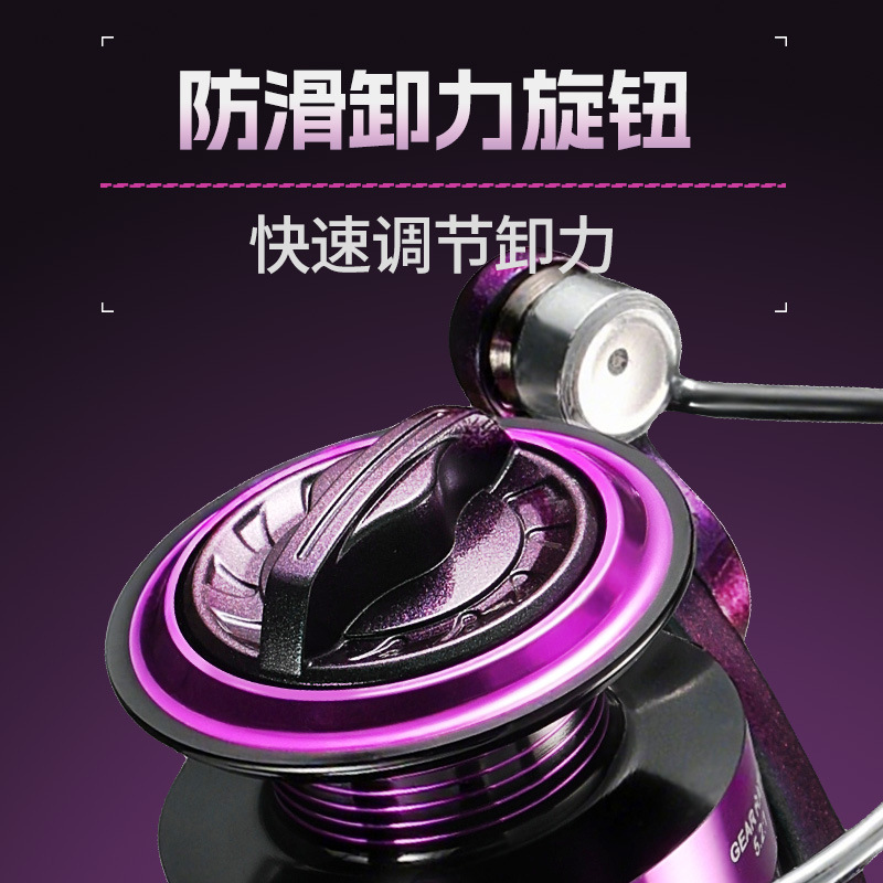 Colorful Purple Spinning Fishi - Ice Fishing Reel ulasan dan harga