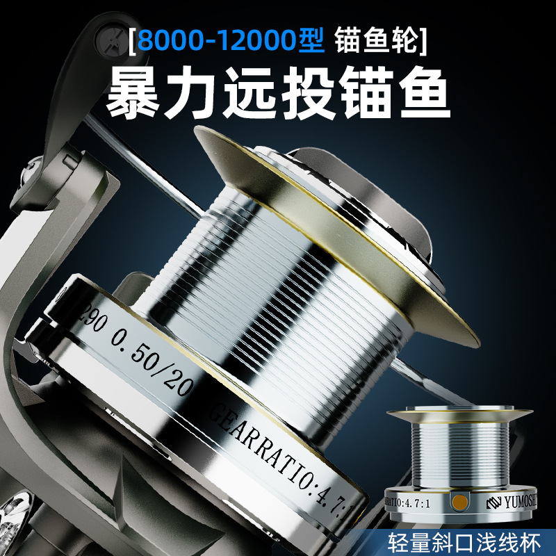Metal Spinning Fishing Reel Lo - Surf Reel ulasan dan harga