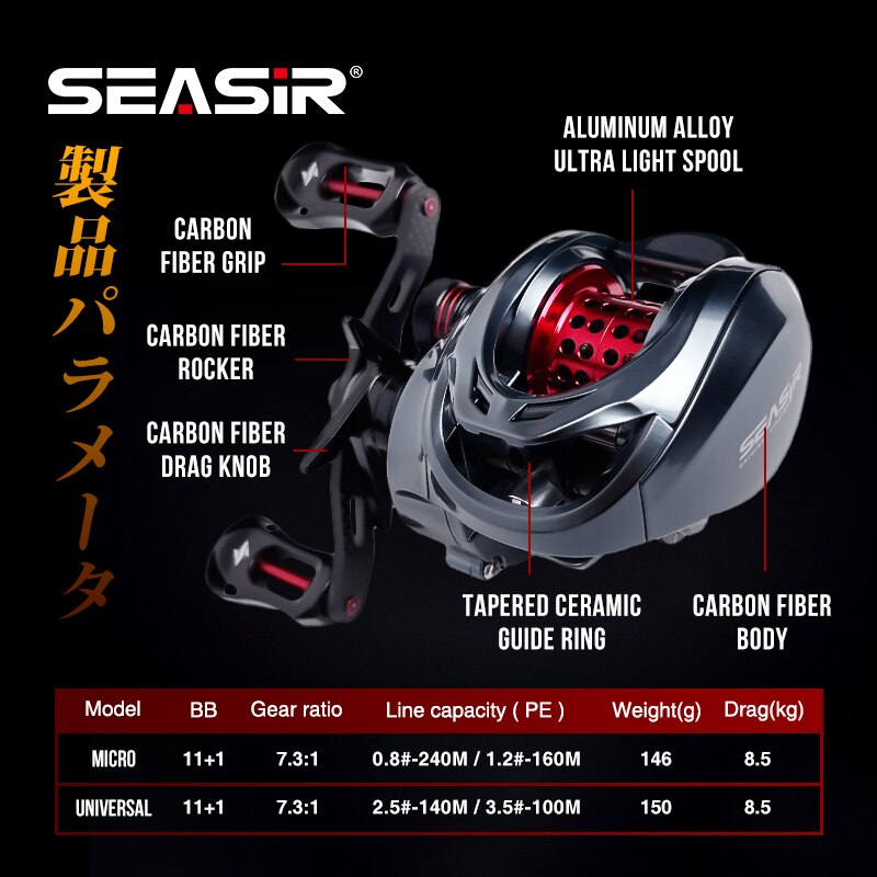 Seasir Mansory Baitcasting Fis - Ice Fishing Reel ulasan dan harga
