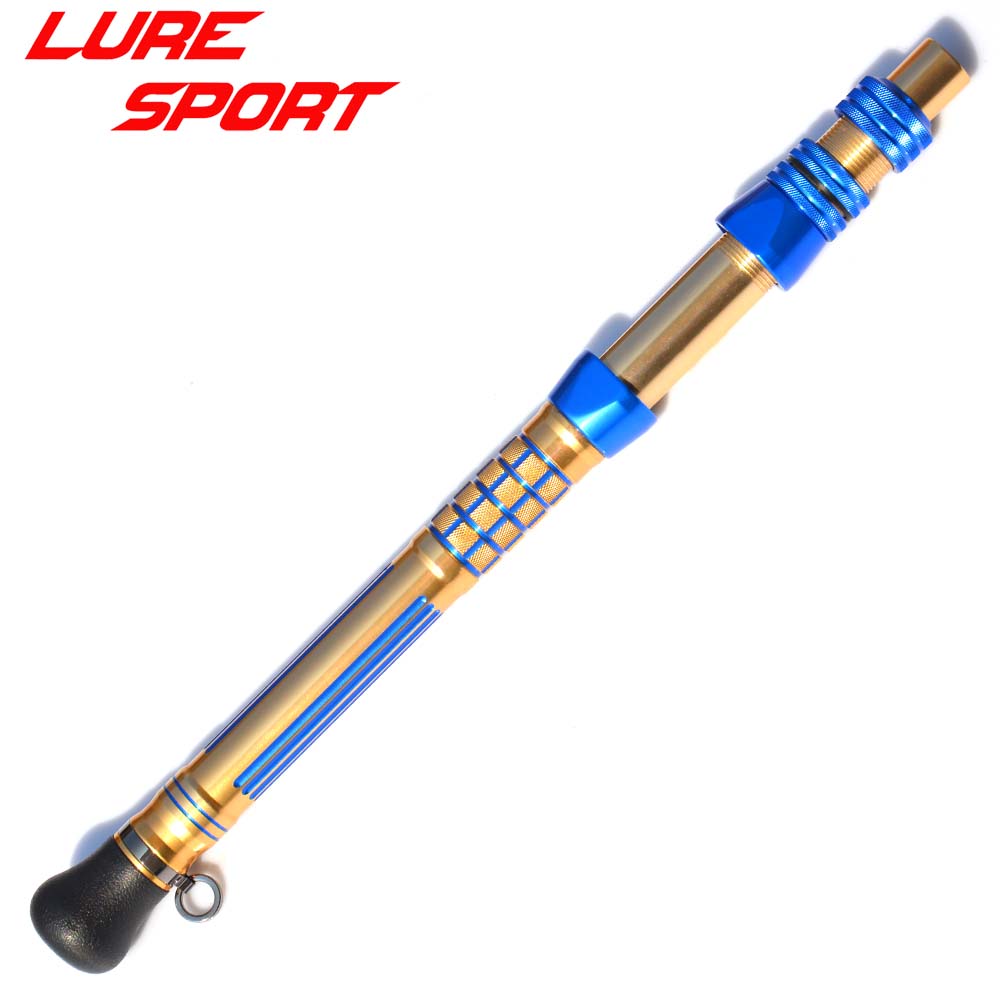 LURESPORT 40cm Gold and Blue L - Trolling Reel ulasan dan harga