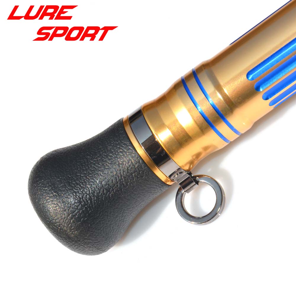 LURESPORT 40cm Gold and Blue L - Trolling Reel ulasan dan harga