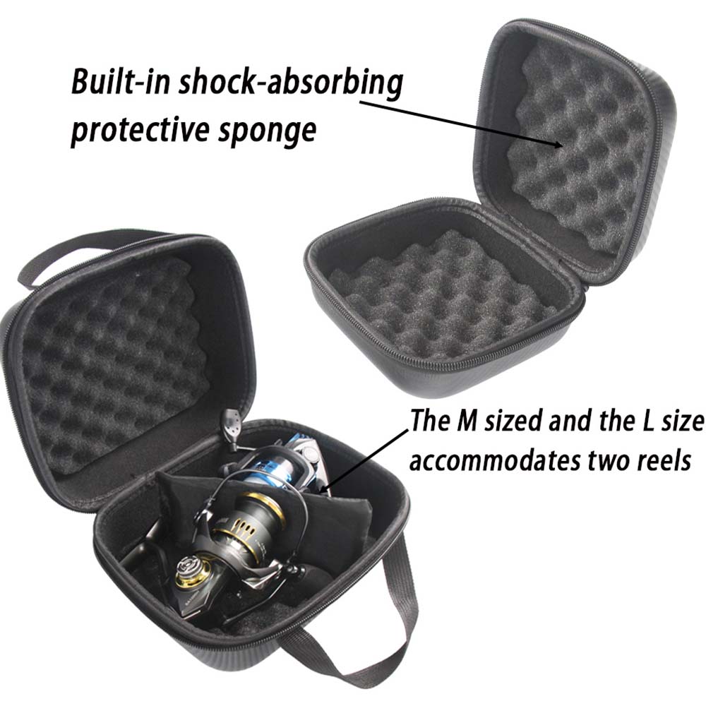 JSFUN Fishing Reel Case S/M/L  - Spincast Reel ulasan dan harga