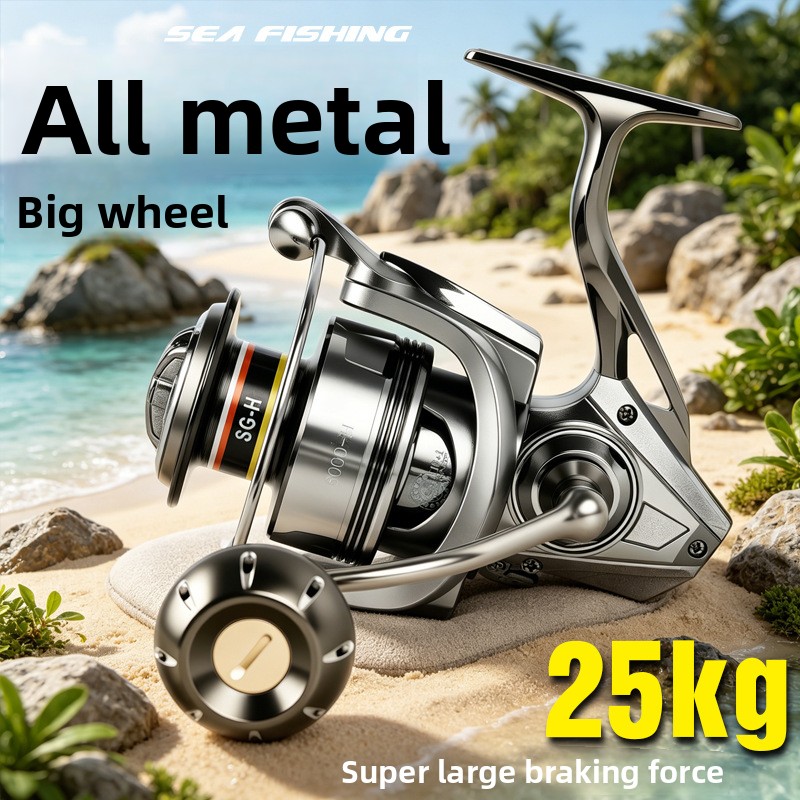 Premium full metal spinning re - Surf Reel ulasan dan harga