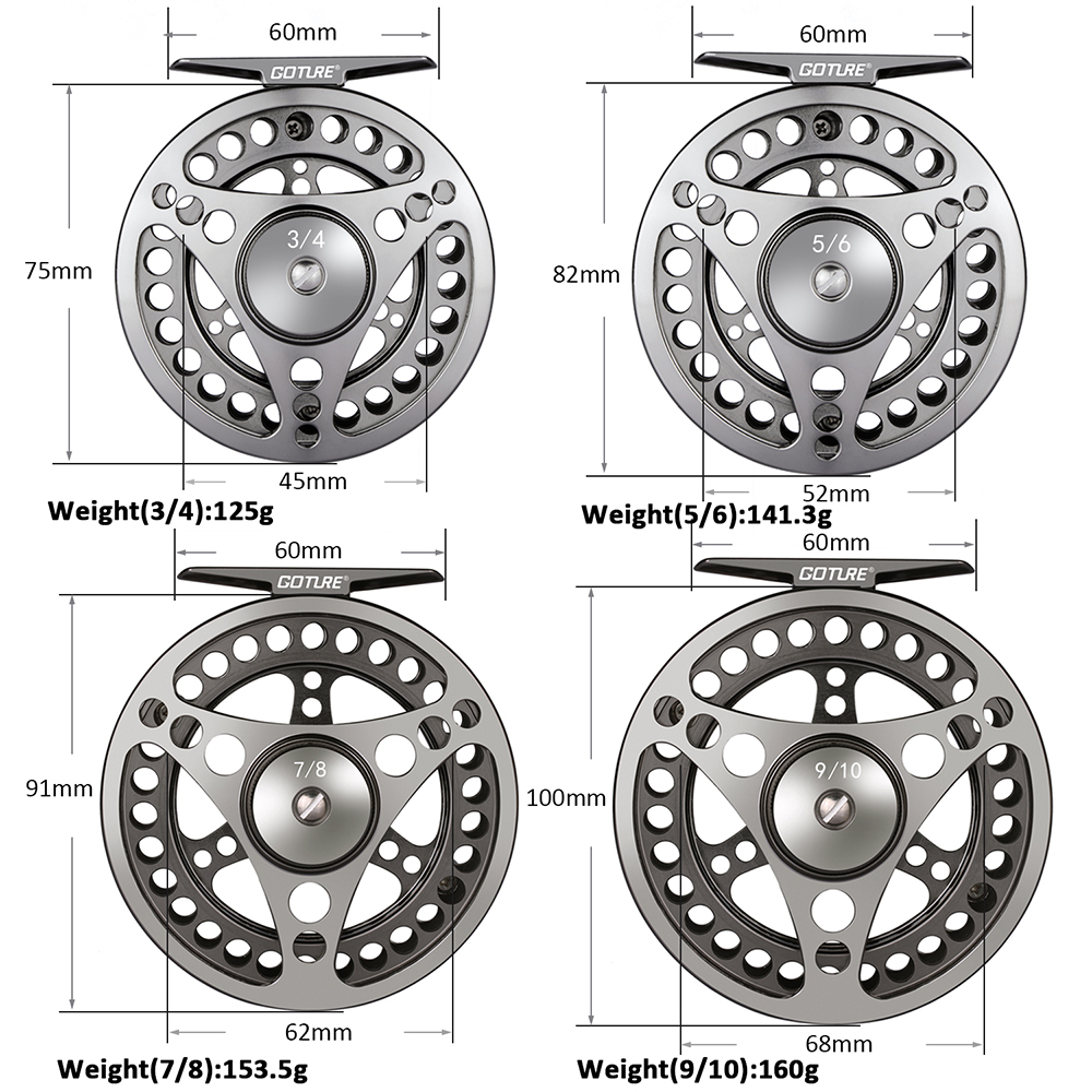 Goture Fly Fishing Reel Large  - Reel Spare Spool ulasan dan harga