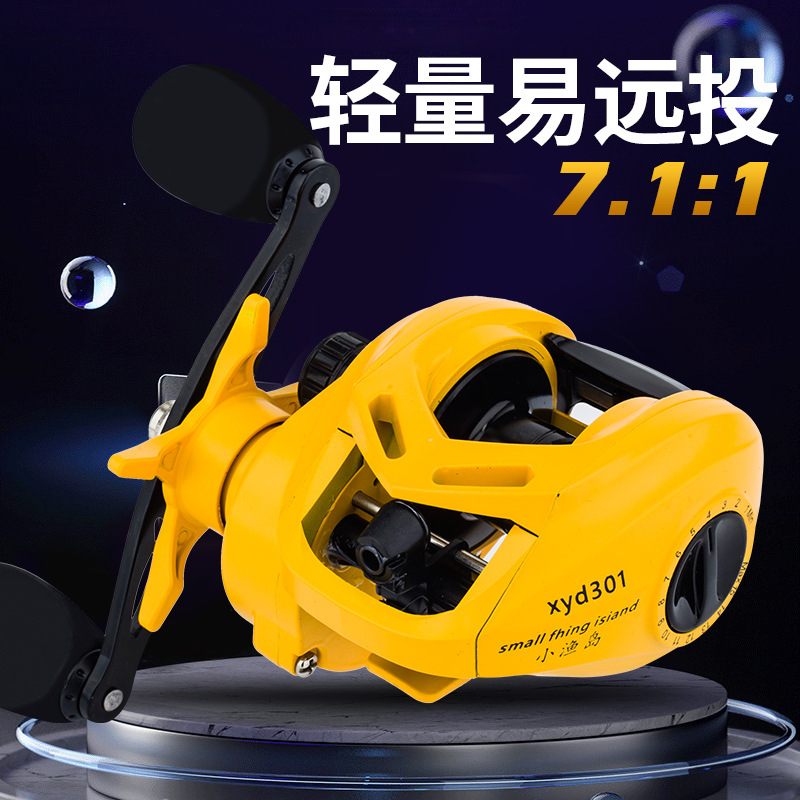 Yellow N+1 Bb Baitcasting Reel - Ice Fishing Reel ulasan dan harga