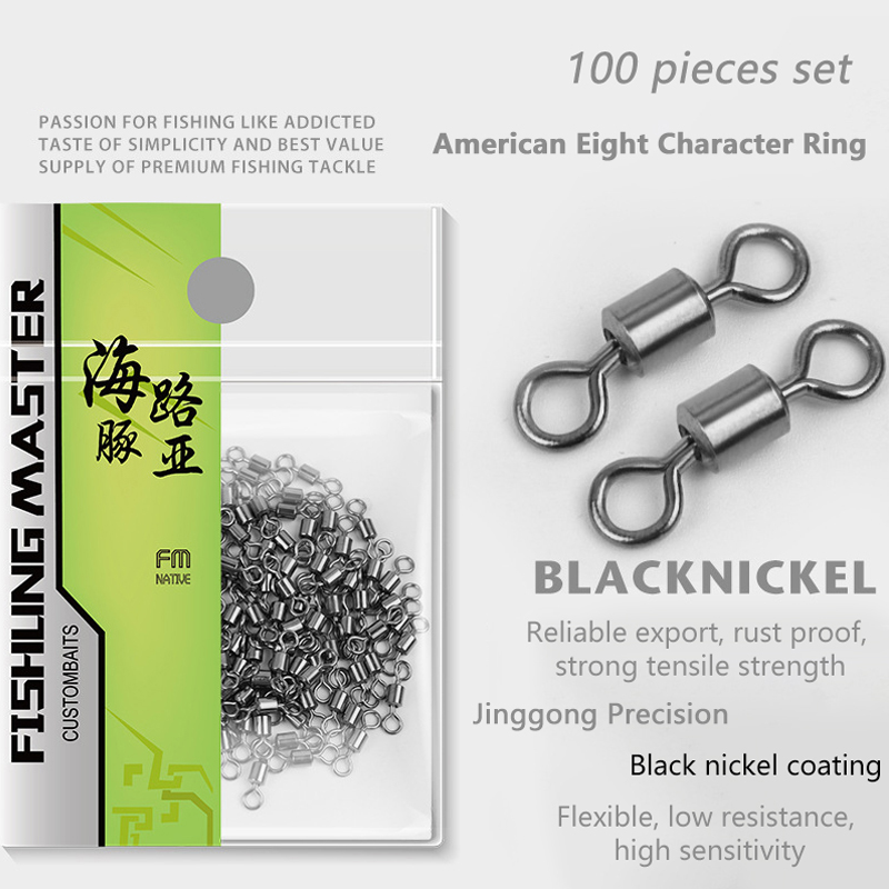 ★▲100Pcs Fishing Swivels Stain - Baitcasting Reel ulasan dan harga