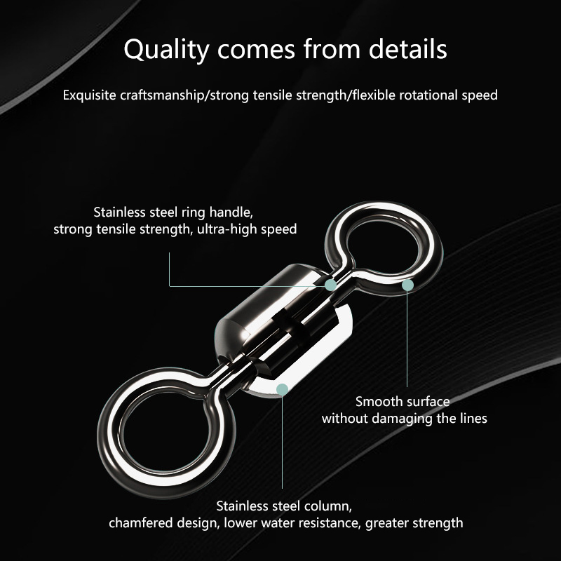 ★▲100Pcs Fishing Swivels Stain - Baitcasting Reel ulasan dan harga