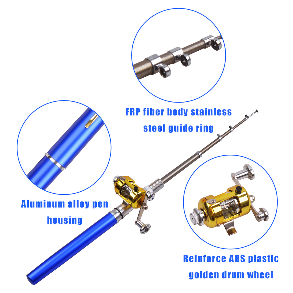 Mini ice fishing rod Combo wit - Ice Fishing Reel ulasan dan harga